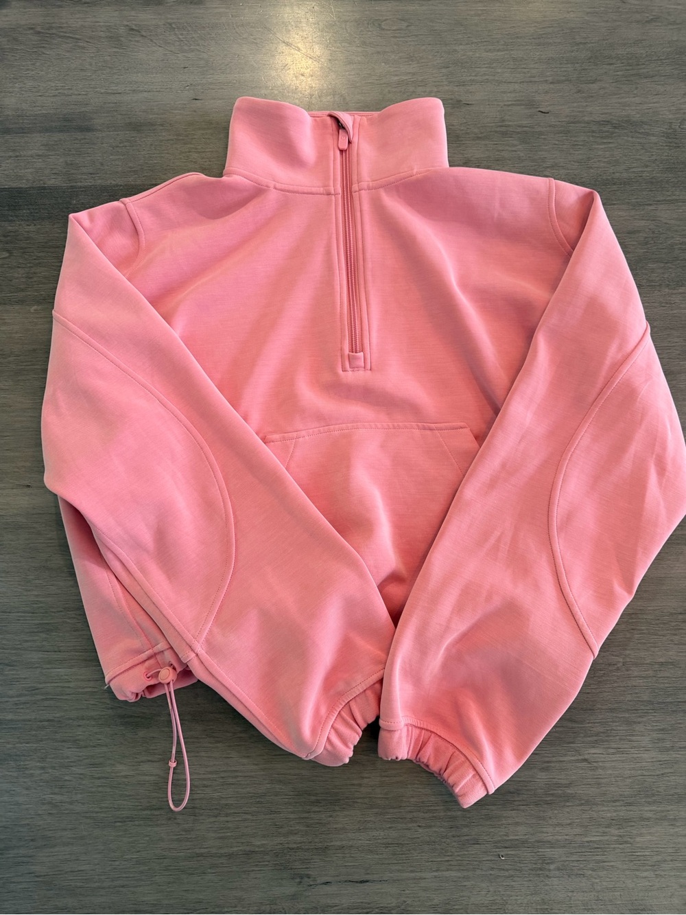 Lululemon Brushed Softstreme Half Zip in Pink Tide Size 8 EUC